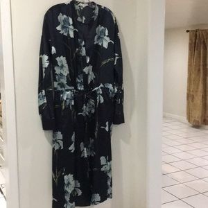 Iris Print Satin Dress (Unused)